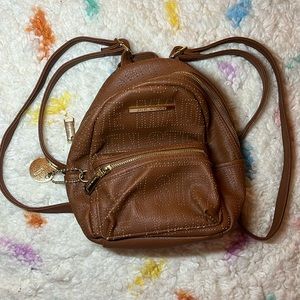 Steve Madden| Brown mini backpack purse